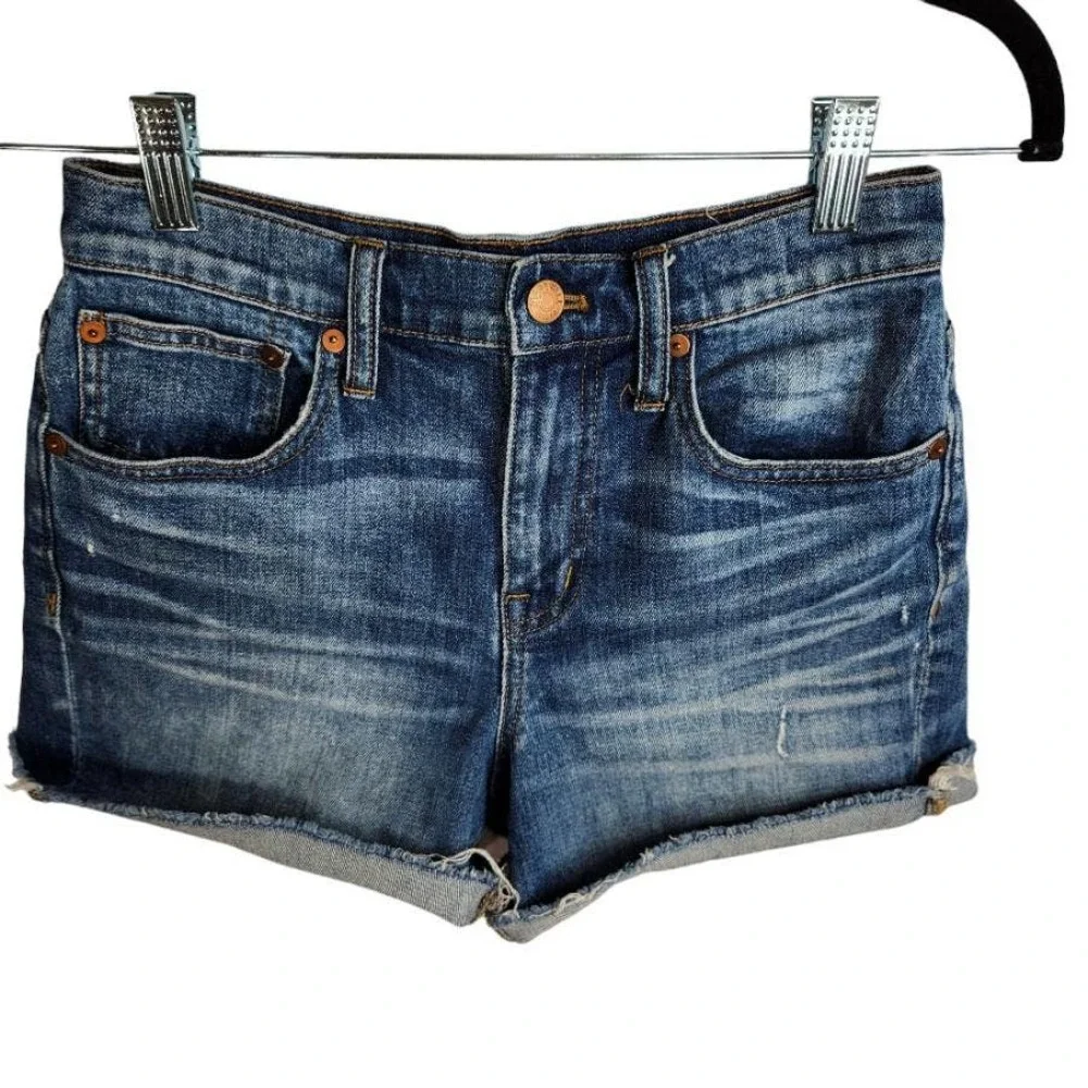 Madewell High Rise Denim Shorts Glenoaks Wash Cutoff‎ Edition Size 24